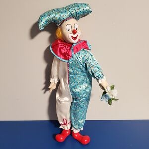 Porcelain Clown Joker Doll